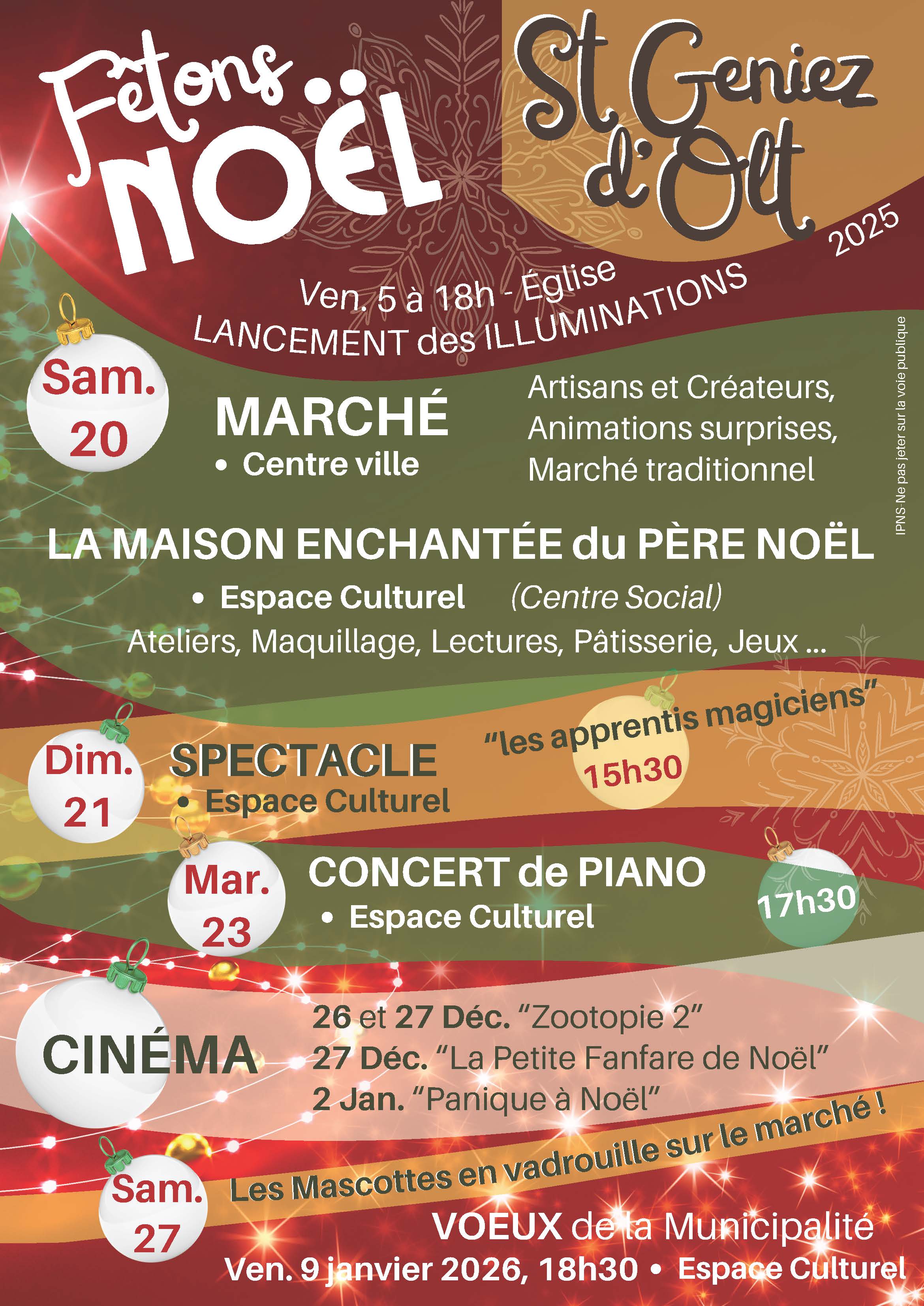 AFFICHE ANIMATION NOEL 2025